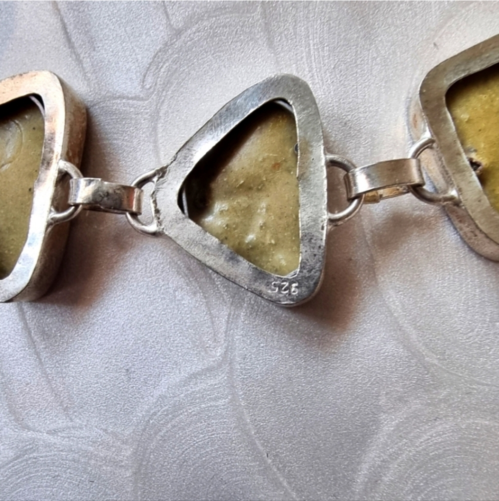 Silver Abalone Shell Bracelet - Picture 6 of 7